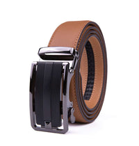 Braveman Men's Automatic Ratchet Buckle Leather Dress Belt