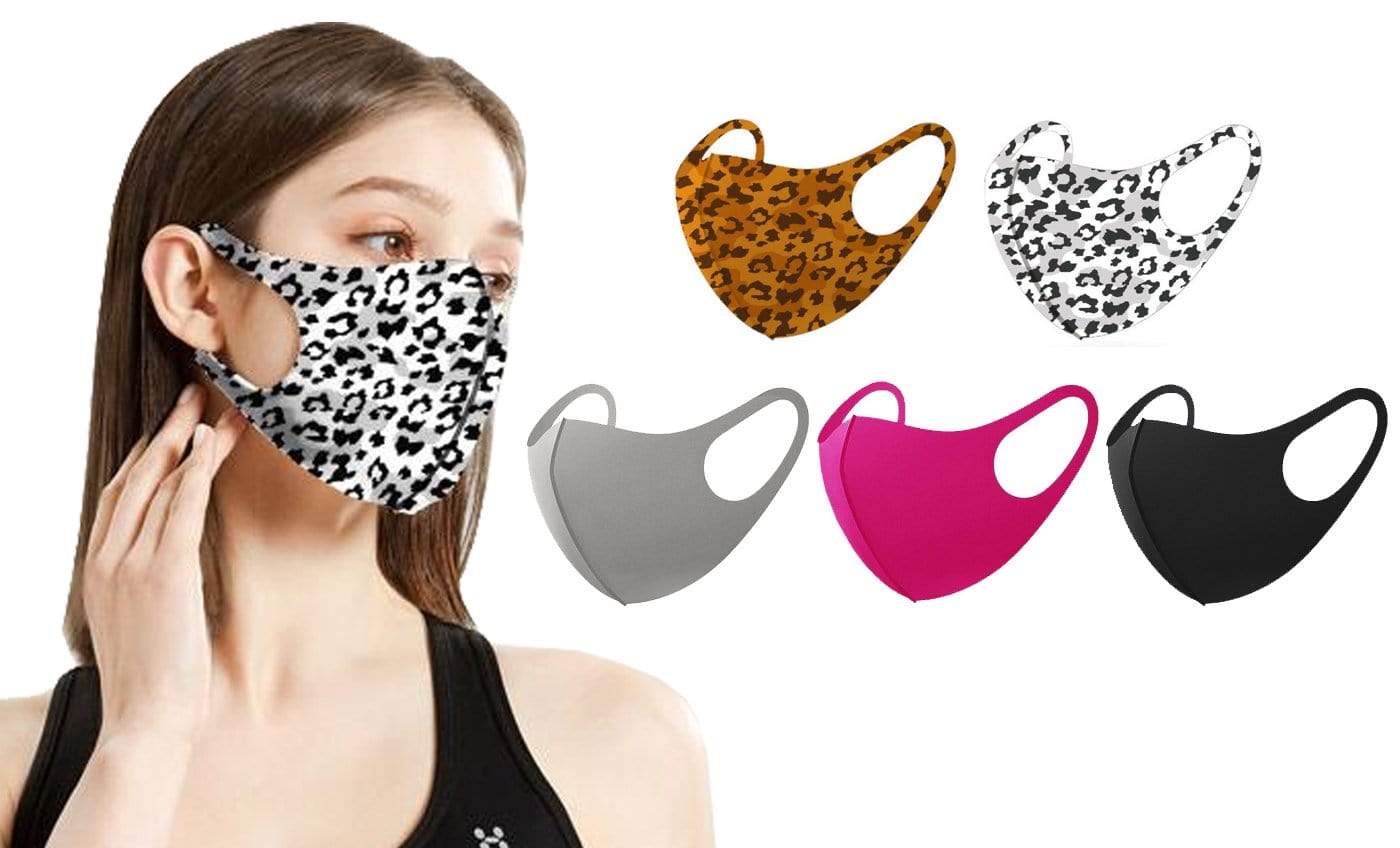 5 Pack Fun Prints Reusable Fabric Masks DAILYHAUTE