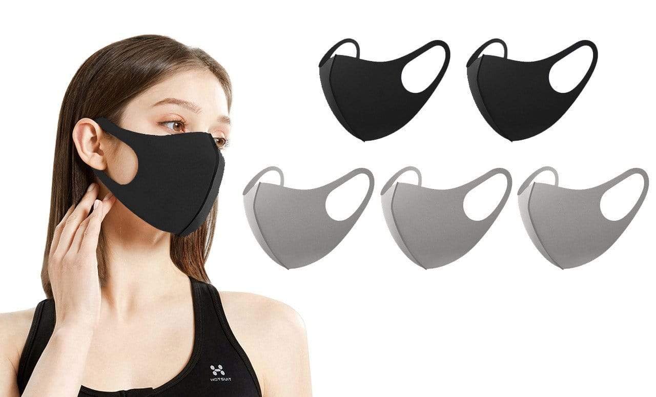 5 or 10-Pack Unisex Non-Medical Reusable Face Masks DAILYHAUTE