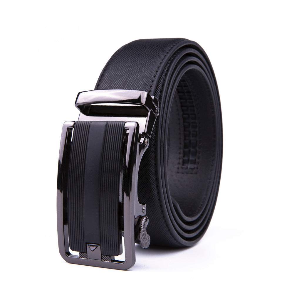 Braveman Men's Automatic Ratchet Buckle Leather Dress Belt DAILYHAUTE