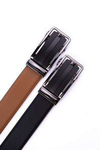 Braveman Men's Automatic Ratchet Buckle Leather Dress Belt DAILYHAUTE