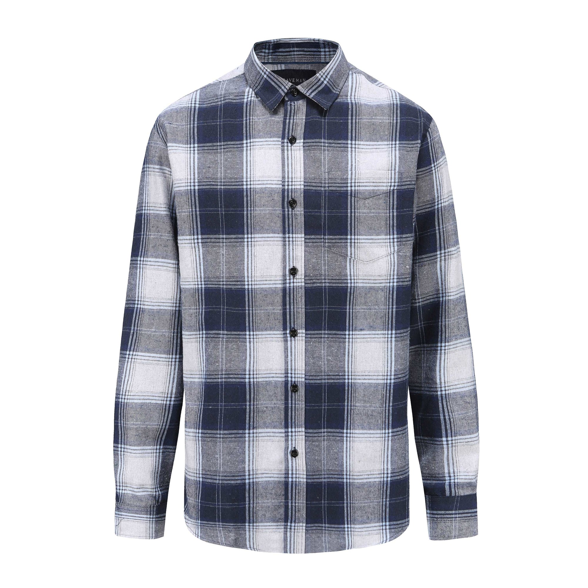 Braveman Men's Buffalo Plaid Button Down Classic Fit Flannel Shirt DAILYHAUTE