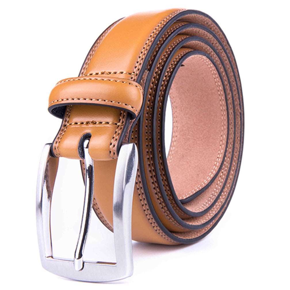 Braveman Men's Classic Genuine Leather Dress Belt DAILYHAUTE