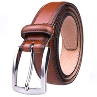 Braveman Men's Classic Genuine Leather Dress Belt DAILYHAUTE