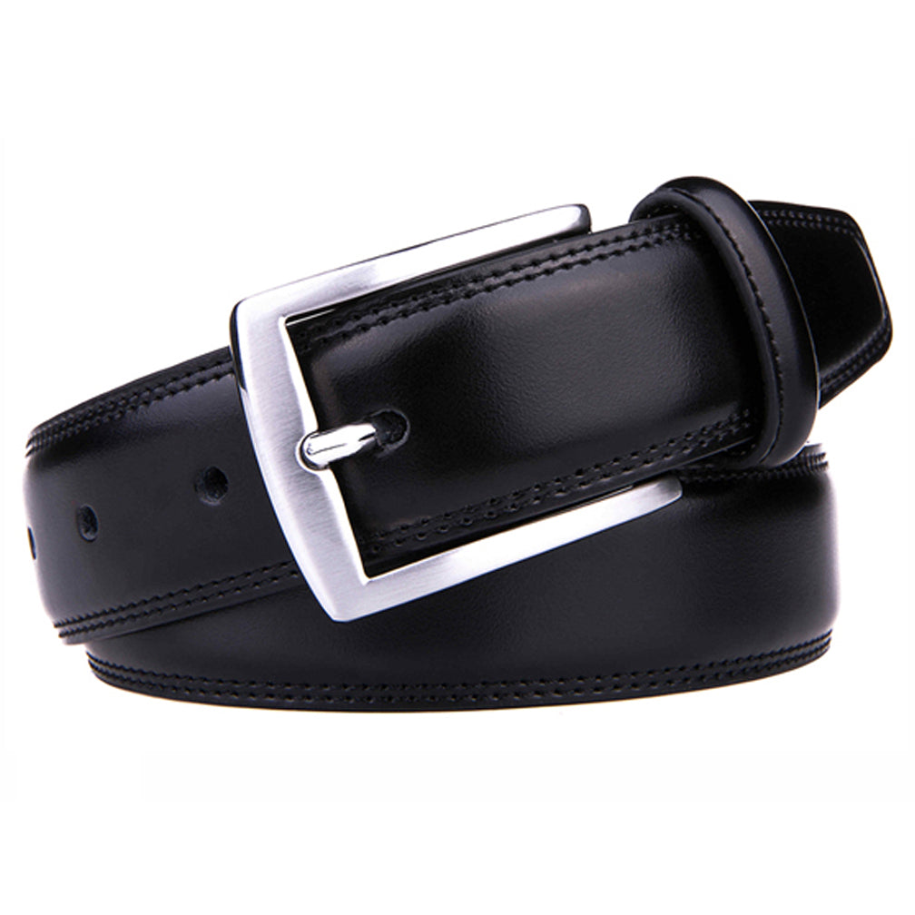 Braveman Men's Classic Genuine Leather Dress Belt DAILYHAUTE