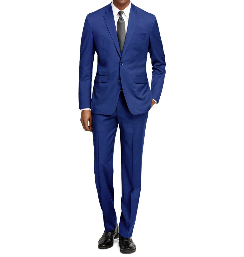 Braveman Men's Formal Two Piece 2-Piece Slim Fit Cut Suit Set DAILYHAUTE