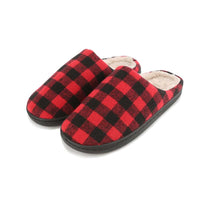 Braveman Men's Holiday Plaid Slide On House Slippers DAILYHAUTE