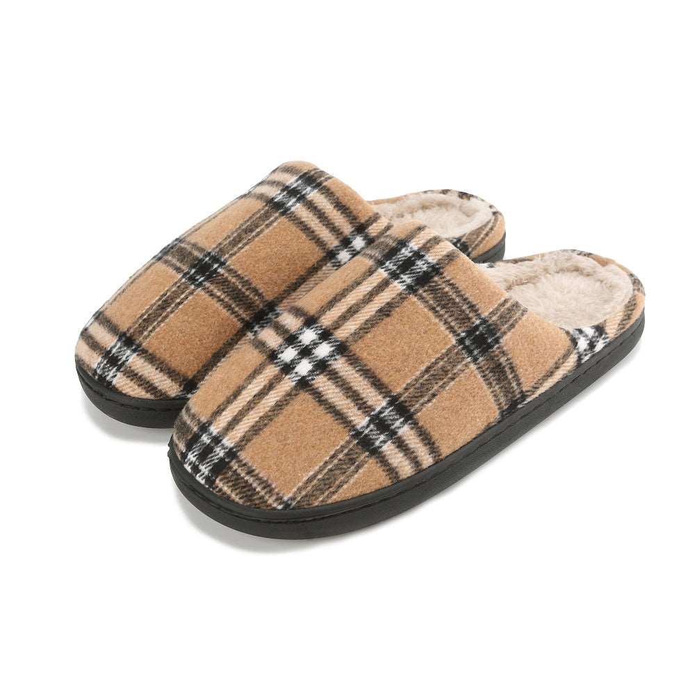 Braveman Men's Holiday Plaid Slide On House Slippers DAILYHAUTE