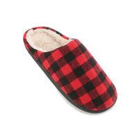 Braveman Men's Holiday Plaid Slide On House Slippers DAILYHAUTE