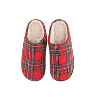 Braveman Men's Holiday Plaid Slide On House Slippers DAILYHAUTE