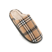 Braveman Men's Holiday Plaid Slide On House Slippers DAILYHAUTE