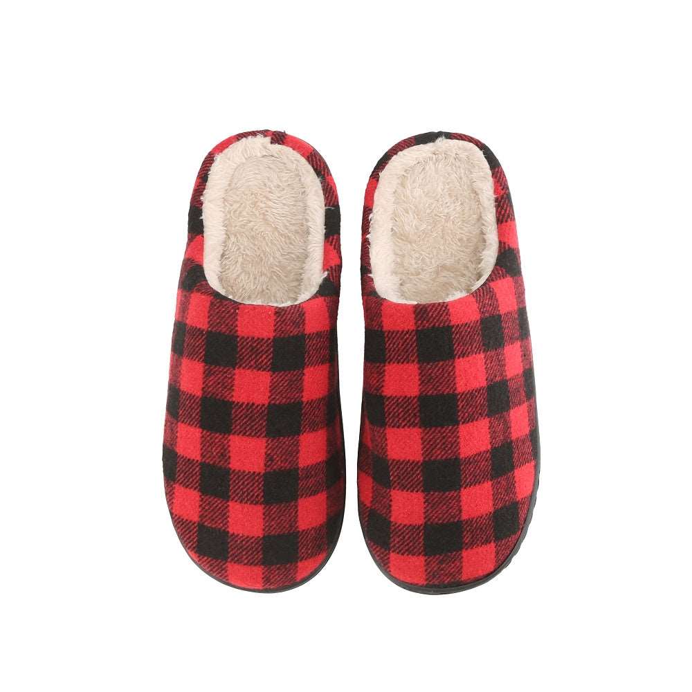 Braveman Men's Holiday Plaid Slide On House Slippers DAILYHAUTE