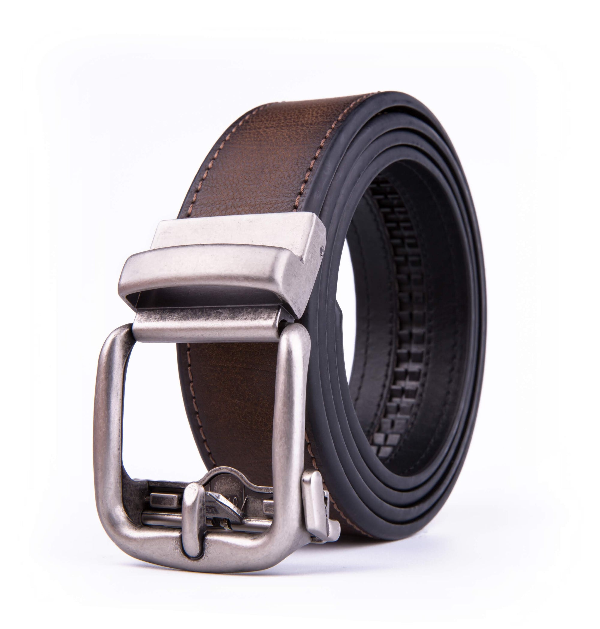 Braveman Men's Leather Rachet Casual Belt DAILYHAUTE