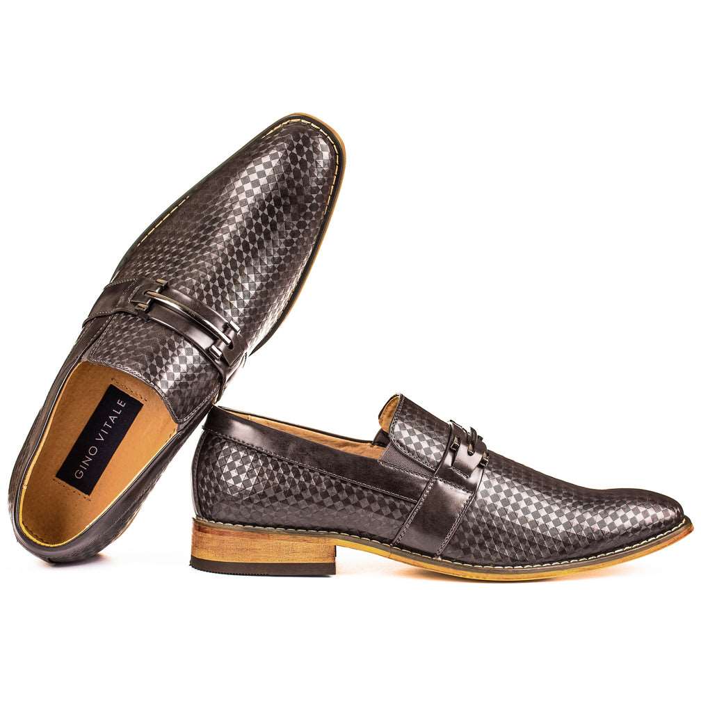 Gino Vitale Men's Diamond Cut Loafers DAILYHAUTE