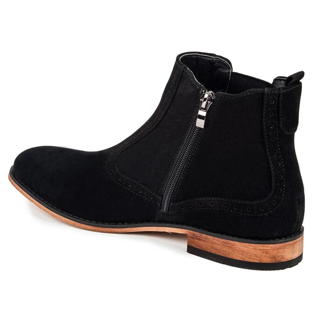 Gino Vitale Men's Lounge Chelsea Boots with Zip DAILYHAUTE