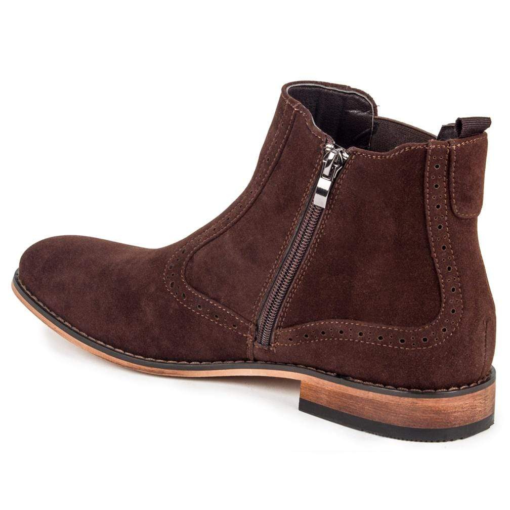 Gino Vitale Men's Lounge Chelsea Boots with Zip DAILYHAUTE