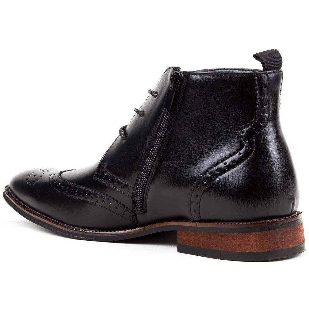 Gino Vitale Men's Wing Tip Brogue Boots DAILYHAUTE