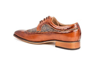 Gino Vitale Men's Wing Tip Brogue Two Tone Shoes DAILYHAUTE