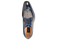 Gino Vitale Men's Wing Tip Brogue Two Tone Shoes DAILYHAUTE