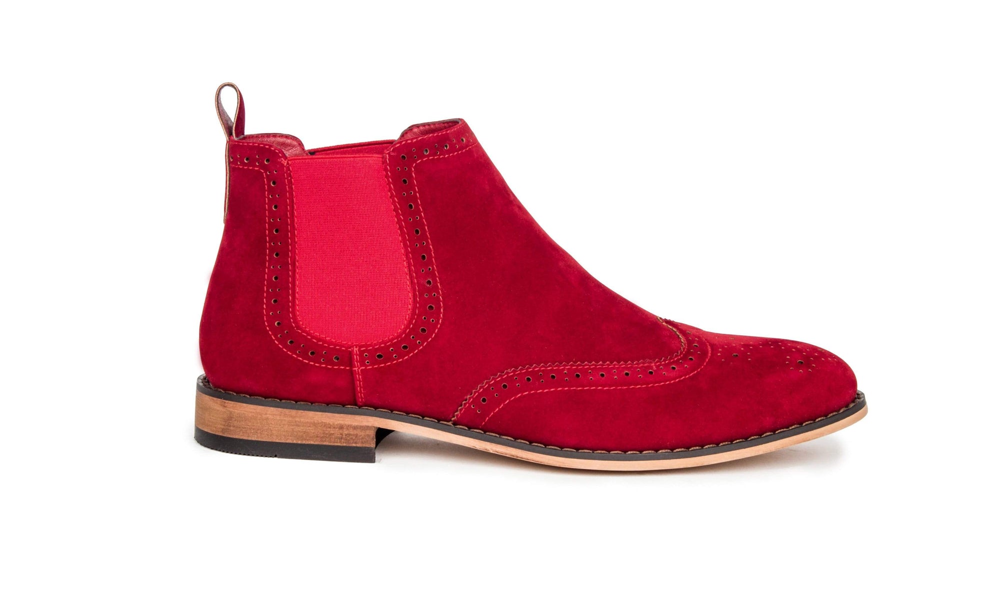 Gino Vitale Men's Wing Tip Chelsea Boots DAILYHAUTE