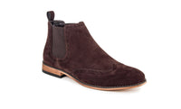 Gino Vitale Men's Wing Tip Chelsea Boots DAILYHAUTE