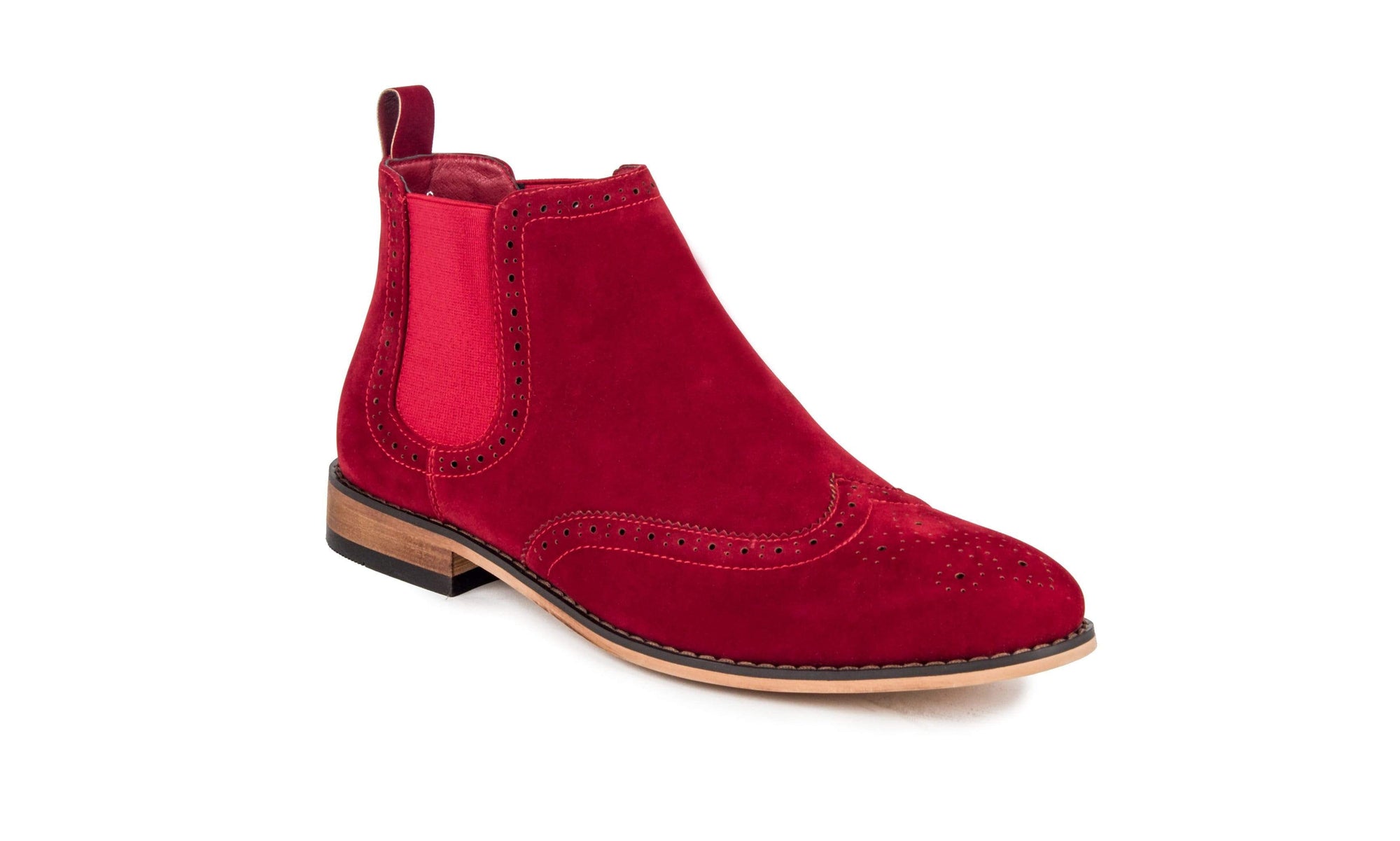 Gino Vitale Men's Wing Tip Chelsea Boots DAILYHAUTE