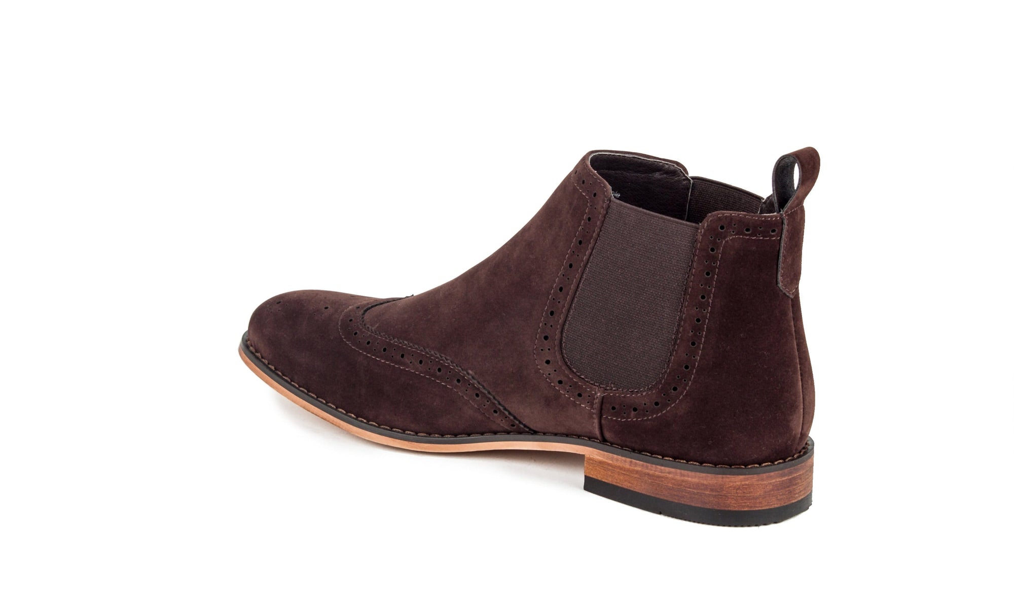 Gino Vitale Men's Wing Tip Chelsea Boots DAILYHAUTE