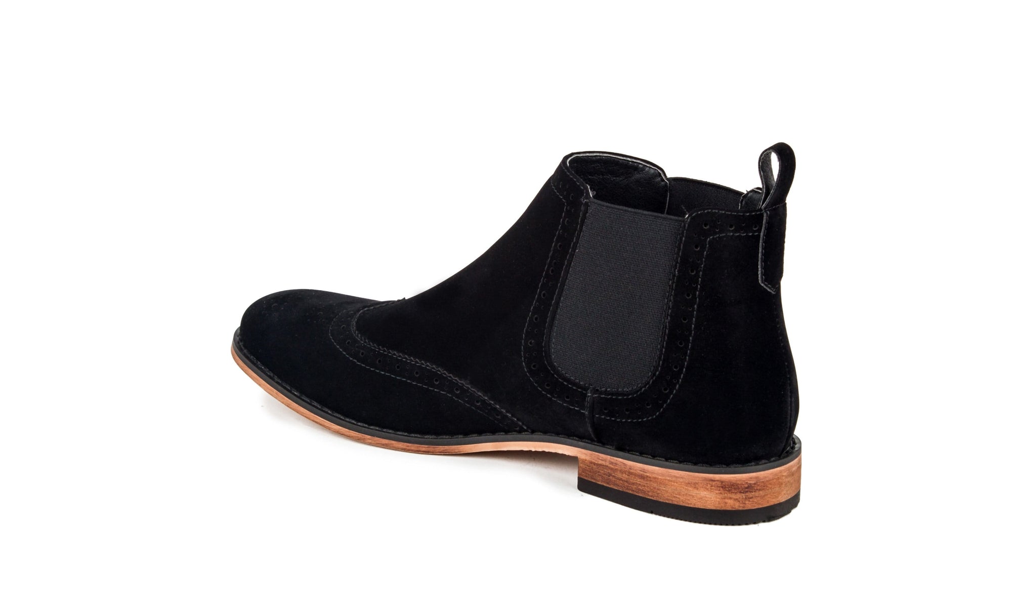 Gino Vitale Men's Wing Tip Chelsea Boots DAILYHAUTE