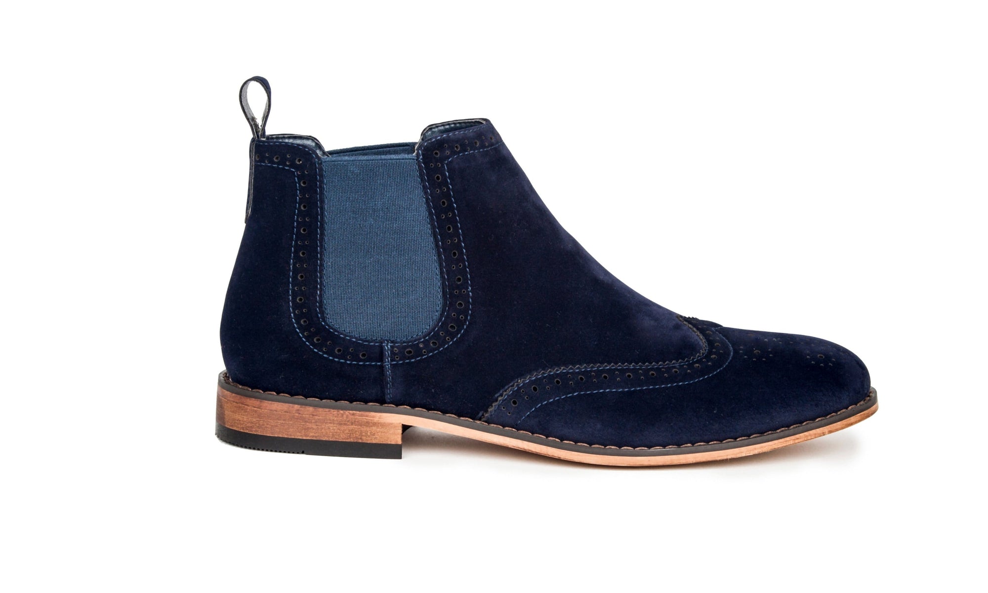 Gino Vitale Men's Wing Tip Chelsea Boots DAILYHAUTE