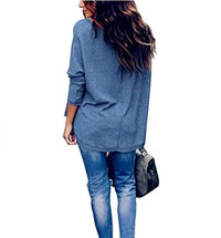 Haute Edition Slouchy Waffle Knit V-Neck Long Sleeve Tee Daily Haute