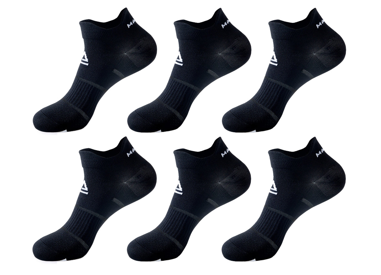 Haute Edition Unisex 6-Pack Compression Wellness Ankle Socks DAILYHAUTE