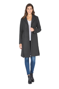 Haute Edition Women's 3/4 Length Belted Robe Pea Coat DAILYHAUTE