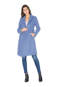 Haute Edition Women's 3/4 Length Belted Robe Pea Coat DAILYHAUTE