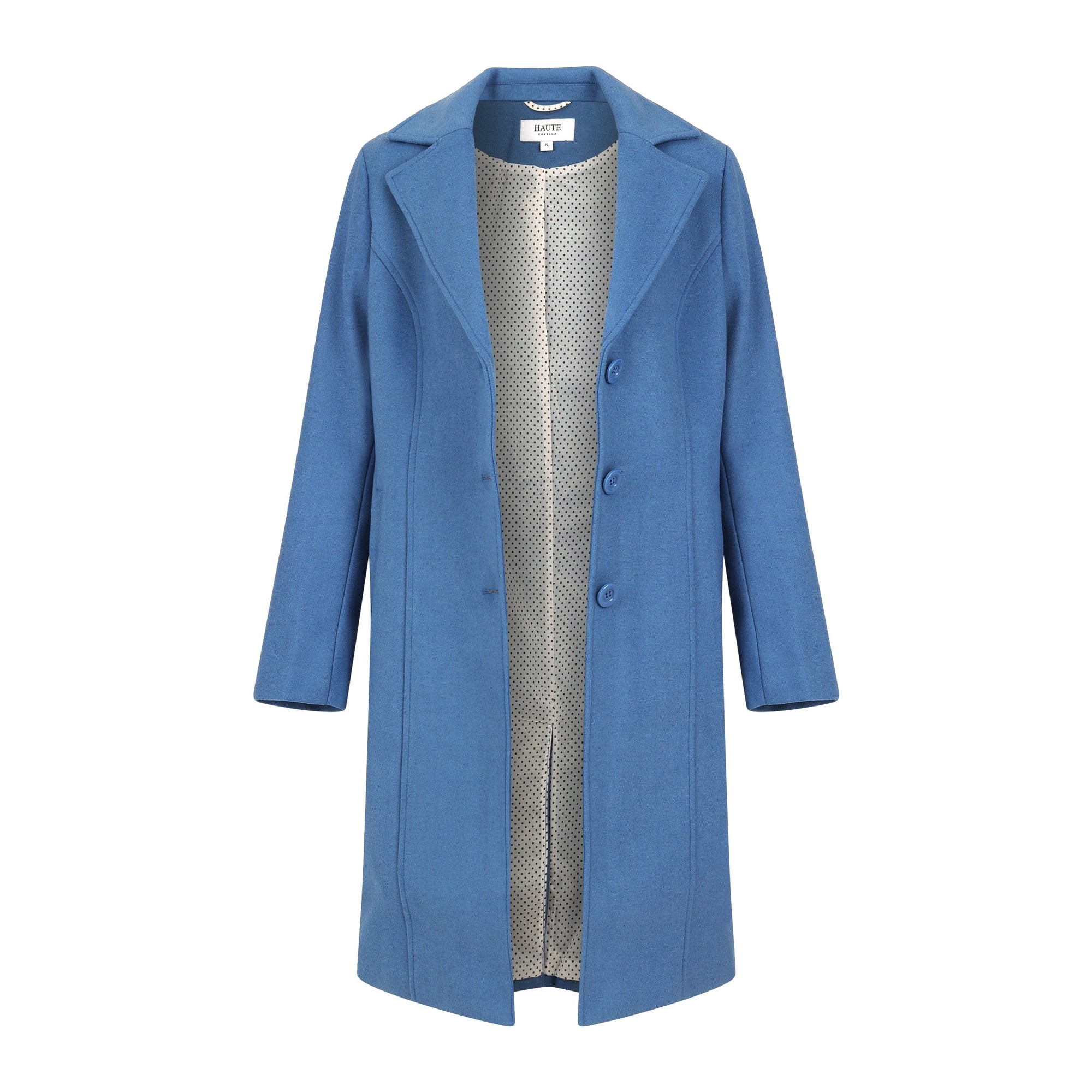 Haute Edition Women's 3/4 Length Belted Robe Pea Coat DAILYHAUTE