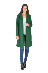 Haute Edition Women's 3/4 Length Belted Robe Pea Coat DAILYHAUTE