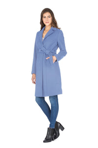 Haute Edition Women's 3/4 Length Belted Robe Pea Coat DAILYHAUTE