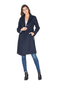 Haute Edition Women's 3/4 Length Belted Robe Pea Coat DAILYHAUTE