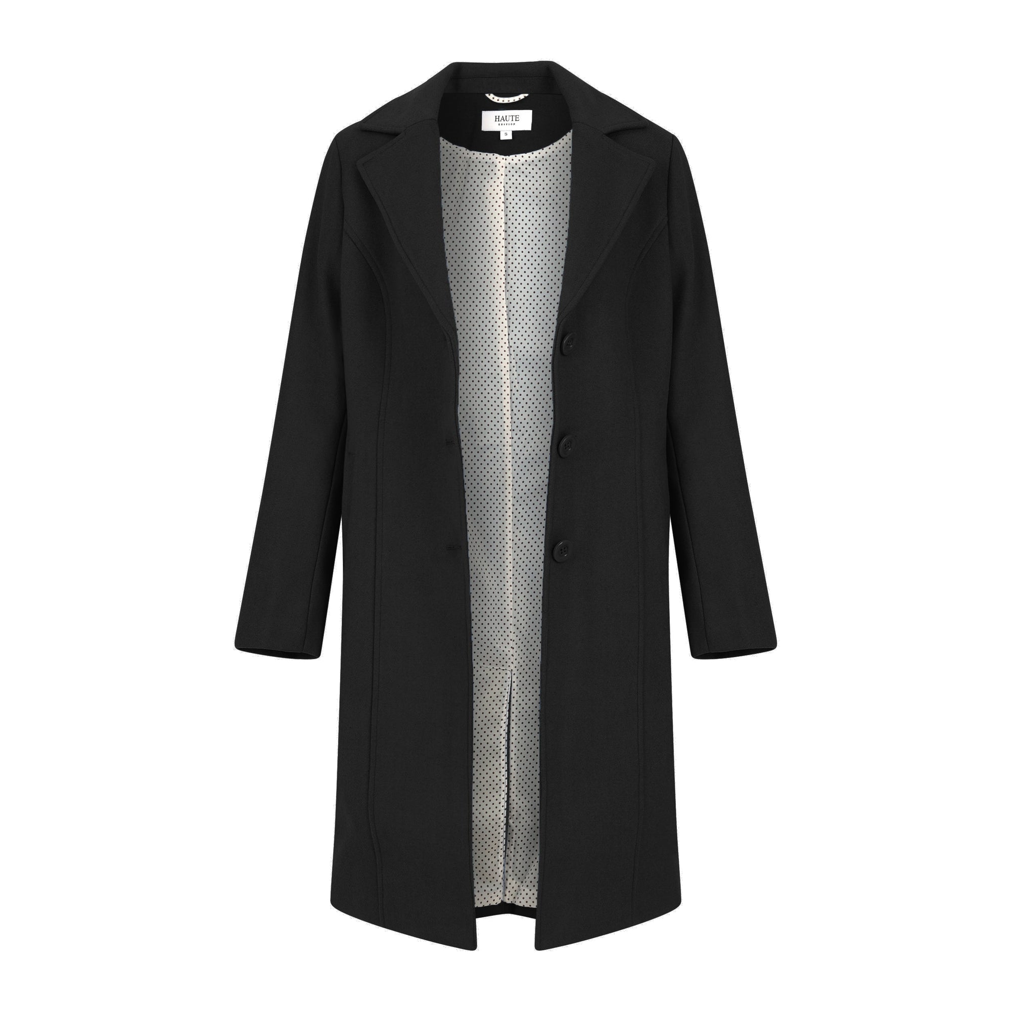 Haute Edition Women's 3/4 Length Belted Robe Pea Coat DAILYHAUTE