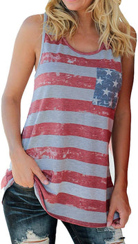 Haute Edition Women's 4th of July American Flag tops DAILYHAUTE