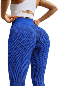 Yuiboo Light Blue Solid Color Pure Plain Butt Lifting Yoga Pants for Women  Joggers Tummy Control Leggings with Pockets X-Small at  Women's  Clothing store
