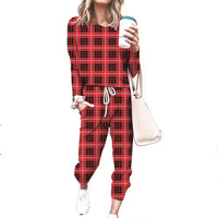 Haute Edition Women's Cozy Christmas Print 2-Piece Jogger Pajama Set DAILYHAUTE