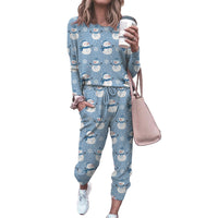 Haute Edition Women's Cozy Christmas Print 2-Piece Jogger Pajama Set DAILYHAUTE