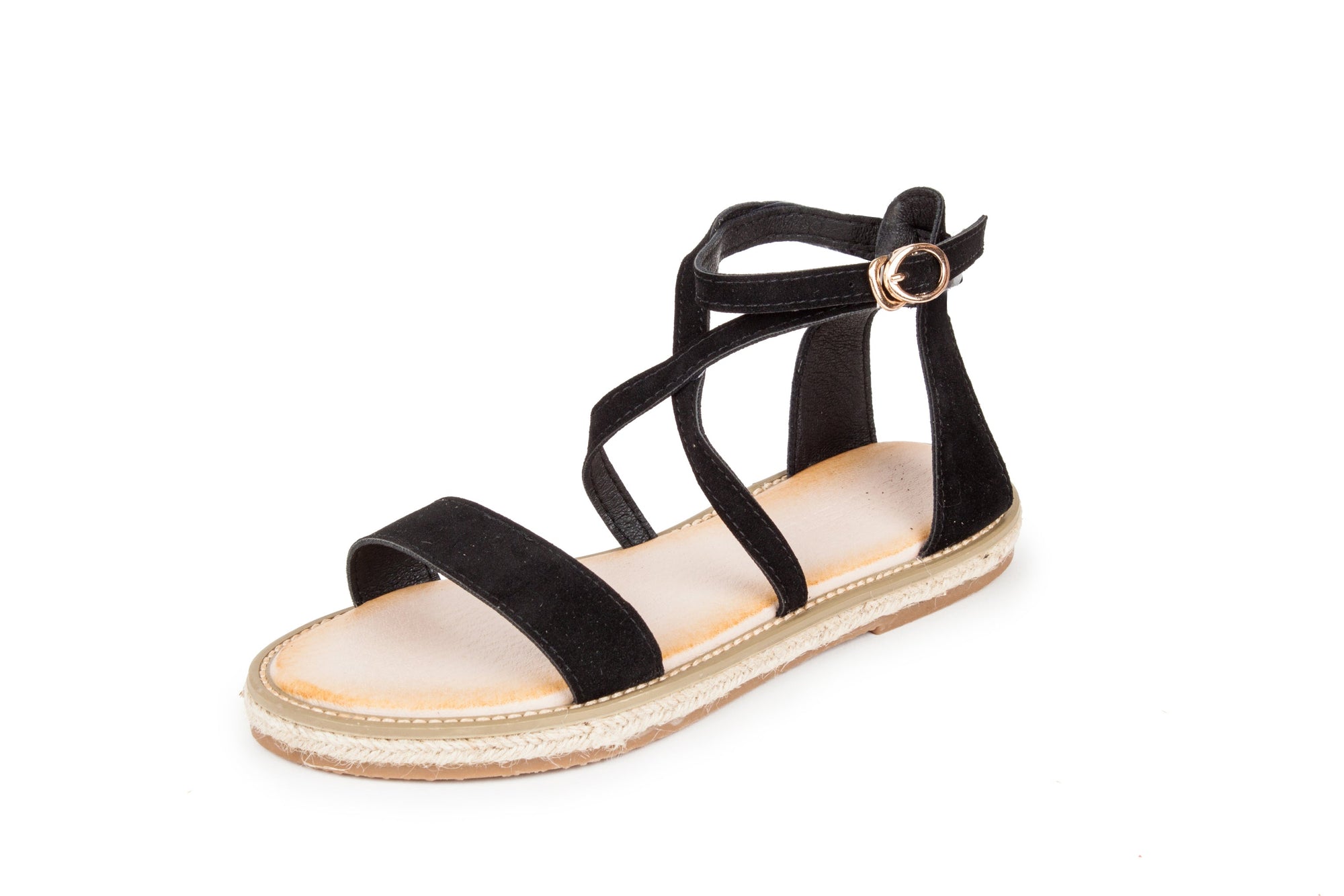 Haute Edition Women's Cross Strap Rome Sandals DAILYHAUTE