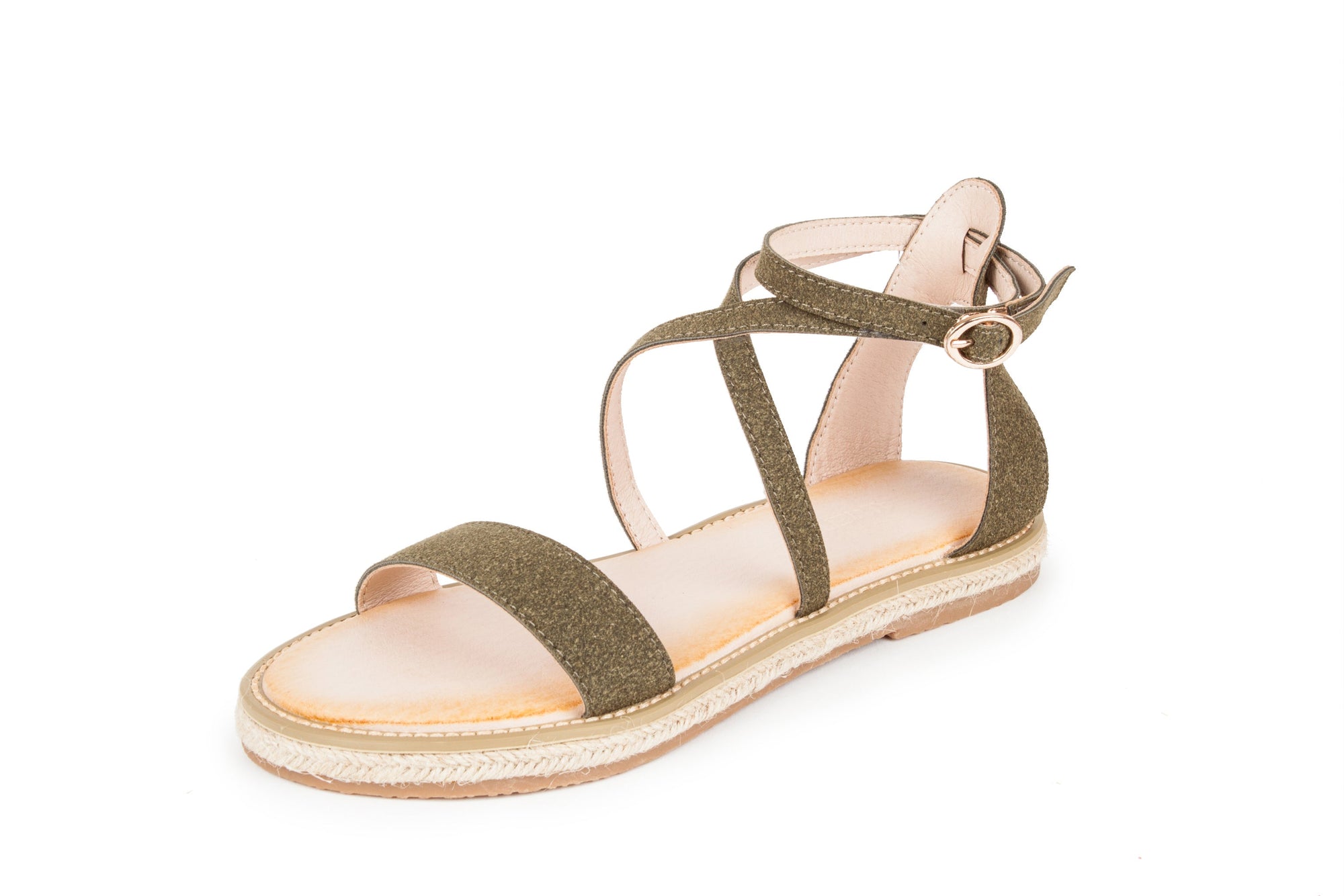 Haute Edition Women's Cross Strap Rome Sandals DAILYHAUTE