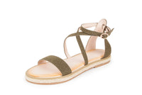 Haute Edition Women's Cross Strap Rome Sandals DAILYHAUTE