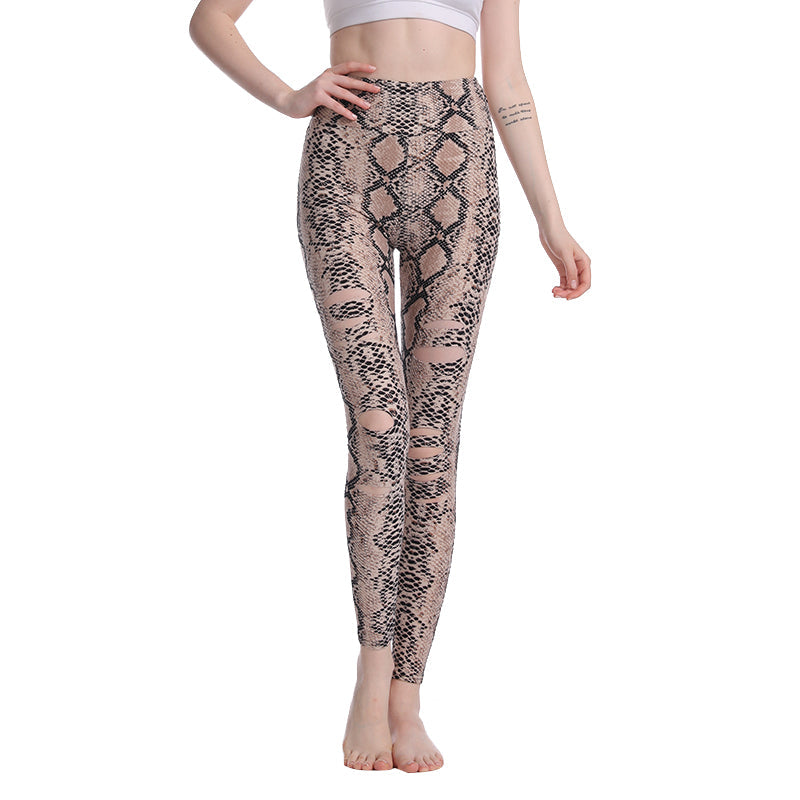 Haute Edition Women's Cutout Ripped High Waist Leggings With Tummy Control DAILYHAUTE