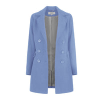 Haute Edition Women's Double Breasted Wool Blend Peacoat Daily Haute