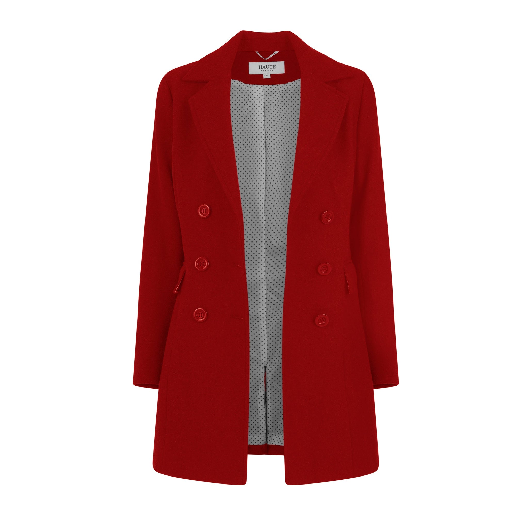 Burgundy peacoat women's best sale