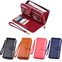 Haute Edition Women's Full Zip Wallet & Phone Holder With Wrist Strap Daily Haute