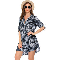 Haute Edition Women's Pullover Swim Beachwear Cover up Tunic Dress Daily Haute